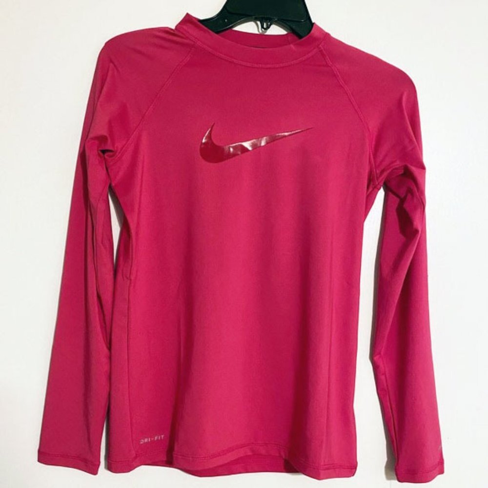 Nike Hydro Rash Guard Long Sleeve Shirt - Picture 1 of 4